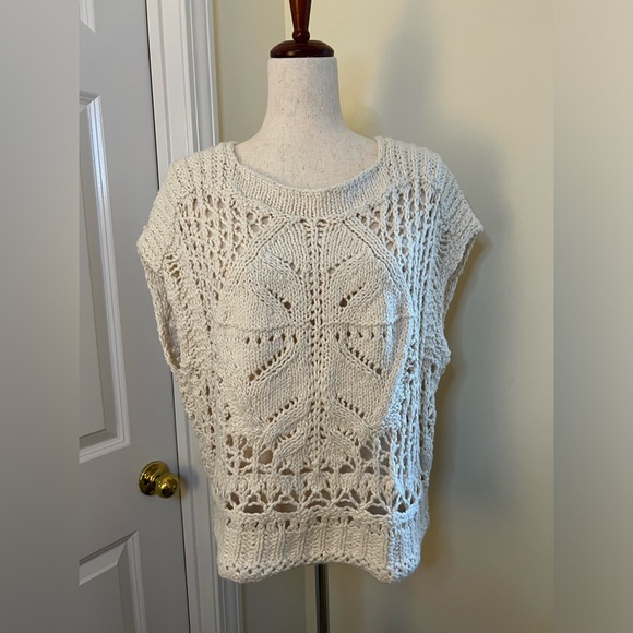 Free People Cream Knit Sweater - Picture 3 of 10